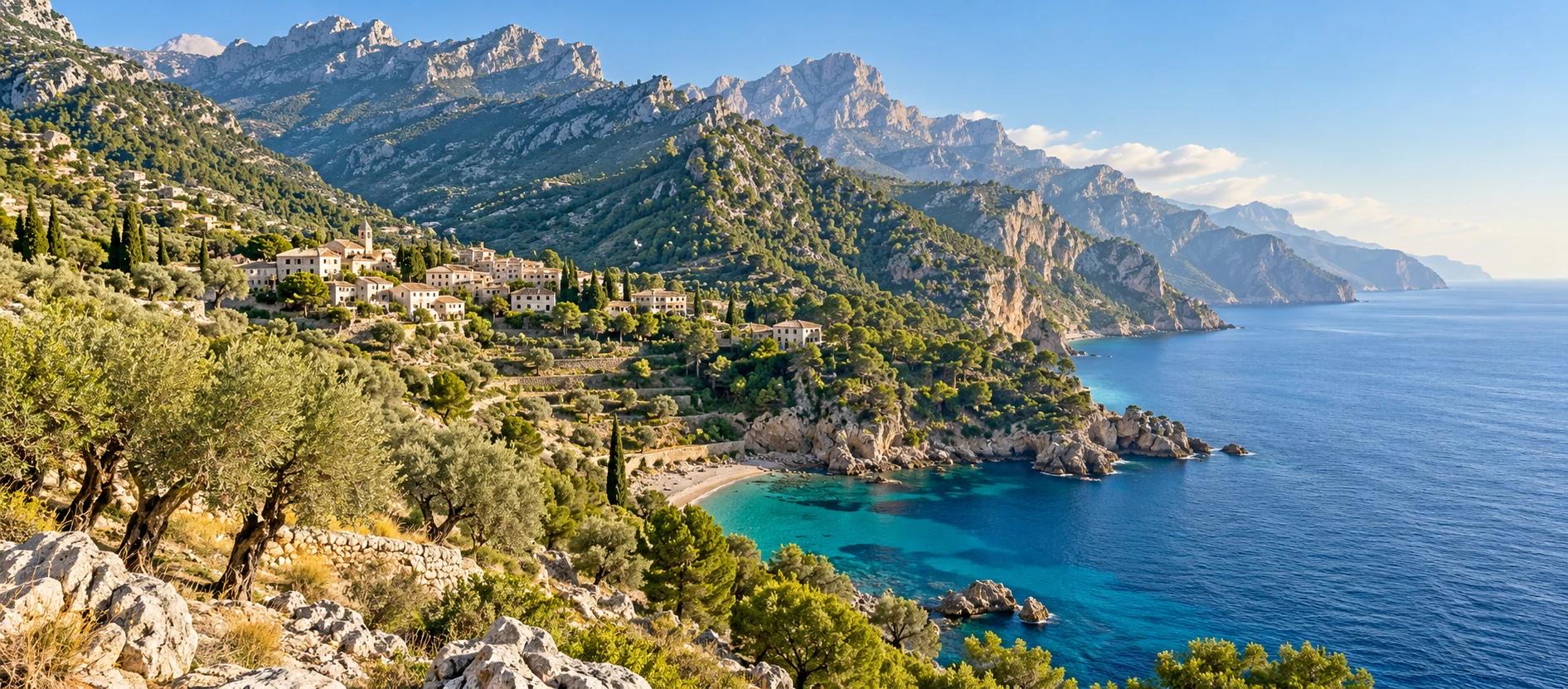 Costa y Serra de Tramuntana en Mallorca